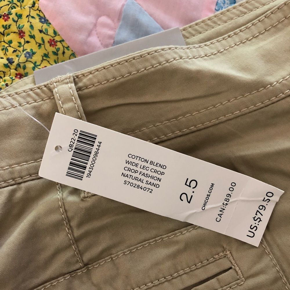Chicos. New with tags. Size 2.5
